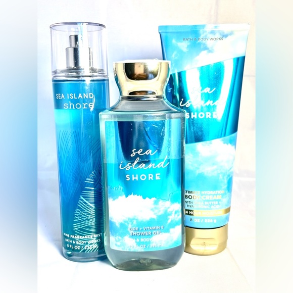 Bath & Body Works Other - Bath & Body Works SEA ISLAND SHORE Gel, Mist & Cream Set NEW!!!